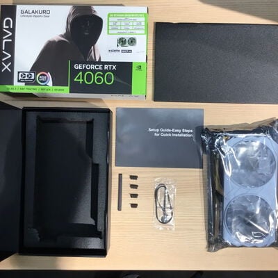【松山環状枝松店】中古  玄人志向 GK-RTX4060-E8GB/WHITE/DF2 (RTX4060 8GB) 4560001096 