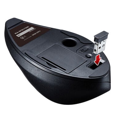 サンワサプライ  MA-WTB178BK (ワイヤレスエルゴトラックボール) 