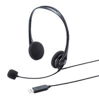 サンワサプライ  MM-HSU09BK (USBヘッドセット) 