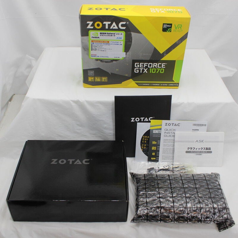中古 ZOTAC GeForce GTX 1070 Mini 8GB ZT-P10700K-10M（GTX1070 8GB