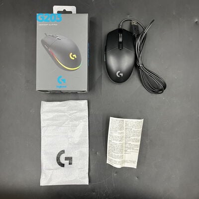 【大須店】中古  Logicool G203 LIGHTSYNC Gaming Mouse G203-BK 146968 