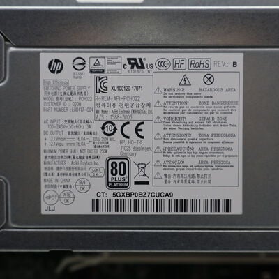【通販センター】中古  HP EliteDesk 800 G5 SFF(Intel Core i7 9700 3.00GHz/16GB DDR4/SSD256GB/-/オンボード/GbE/W11P) 192816 