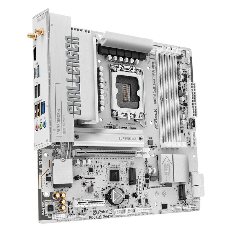 ASRock B860M Challenger WiFi White (B860 1851 MicroATX ホワイト
