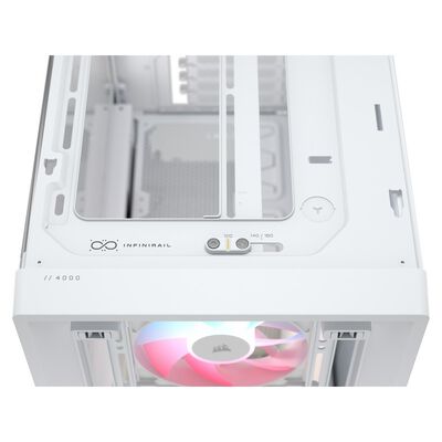 Corsair  FRAME 4000D LCD RS ARGB Premium White CC-9011327-WW (E-ATX ガラス ホワイト) 