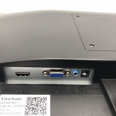 【盛岡都南店】中古  Viewsonic VA2409-MH-7 (23.6"W 1D1H 3ms IPS) 4580001625 