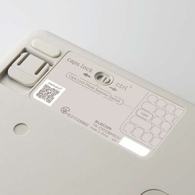 エレコム  Bluetoothミニキーボード TK-CM10BMKIV (アイボリー) 