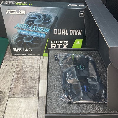 【広島店】中古  【LHR版】ASUS DUAL-RTX3060TI-8G-MINI-V2 (RTX3060Ti 8GB LHR) 175520 