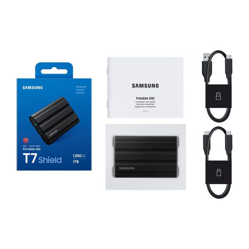 Samsung T7 Shield MU-PE1T0S-IT (USB 3.2 Gen 2 ポータブルSSD 1TB