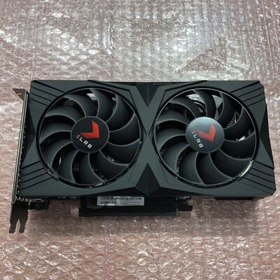 【宮崎恒久店】中古  PNY GeFORCE RTX 4060 8GB XLR8 Gaming OC DUAL　VCG40608DFXPB1-O（RTX4060 8GB） 3480035855 