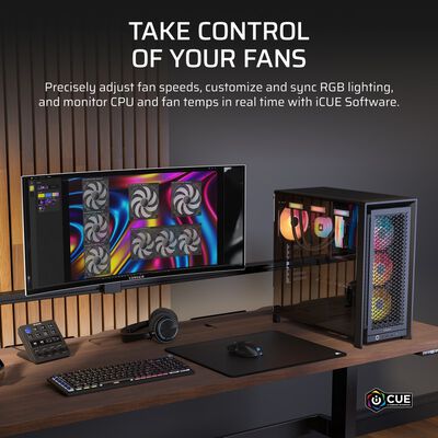 Corsair  iCUE LINK RX360 II Unified Frame RGB Fans Expansion Black CO-9051061-WW (ブラック) 