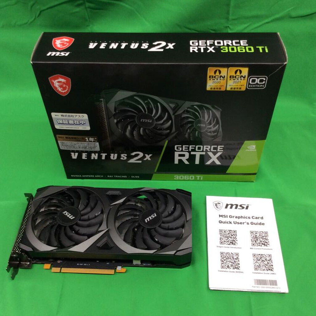 中古 MSI GeForce RTX 3060 Ti VENTUS 2X OCV1 (RTX3060Ti 8GB