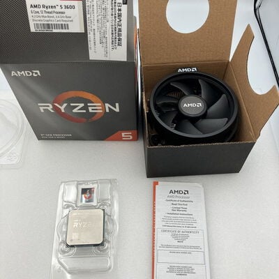 【新潟店】中古  AMD Ryzen 5 3600 (AM4/3.6/35M/C6/T12/65W) 140027 