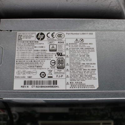 【通販センター】中古  HP EliteDesk(Intel Core i7 8700/16GB DDR4 (PC4)/SSD2TB/DVDマルチ/NVIDIA GeForce GTX 1650 4GB/W11H64 MAR) 192565 