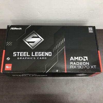 【福山ココローズ店】中古  ASRock RX9070XT SLD 16G Steel Legend Dark 16GB (RX9070XT 16G) 176936 