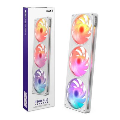 NZXT  F360 RGB Reverse V2 White RF-R236R-WF (360mm ARGB ホワイト リバースファン) 