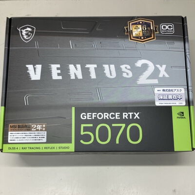【町田店】中古  MSI GeForce RTX 5070 12G VENTUS 2X OC 3330003295 