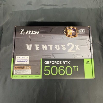 【横浜駅前店】中古  MSI GeForce RTX 5060 Ti 8G VENTUS 2X OC PLUS(RTX5060Ti GDDR7) 3400009787 
