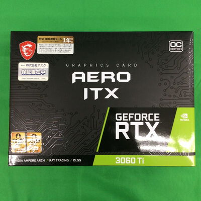 【川崎店】中古  MSI GeForce RTX 3060 Ti AERO ITX 8G OC LHR(RTX3060Ti 8GB) 3170007474 