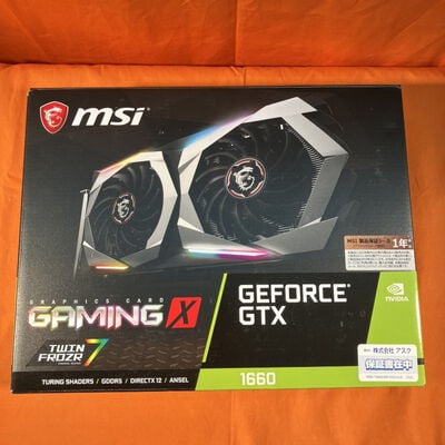 【なんば店】中古  MSI GeForce GTX 1660 GAMING X 6G 3480037236 