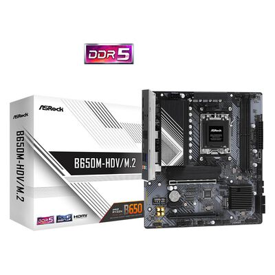 ASRock  B650M-HDV/M.2 (B650 AM5 MicroATX) 