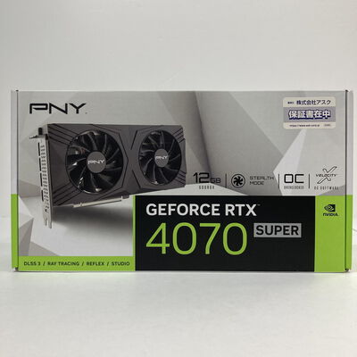 【神戸・三宮店】中古  PNY GeForce RTX 4070 SUPER 12GB VERTO OC VCG4070S12DFXPB1-O（RTX4070SUPER 12GB） 3480037633 