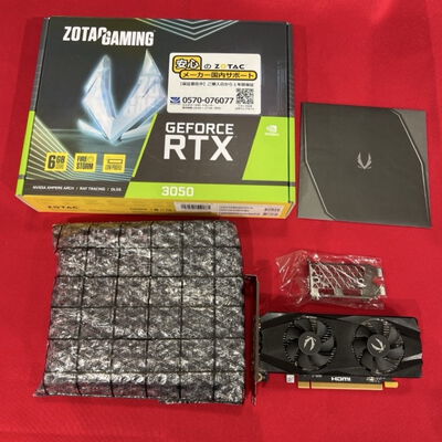 【静岡東瀬名店】中古  ZOTAC GAMING GeForce RTX 3050 6GB GDDR6 LP ZT-A30510L-10L（RTX3050 6GB） 3480038016 