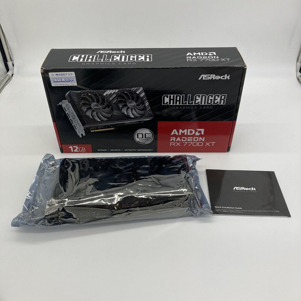 中古 ASRock RX7700XT CL 12GO RX7700XT Challenger OC (RX7700XT 12G