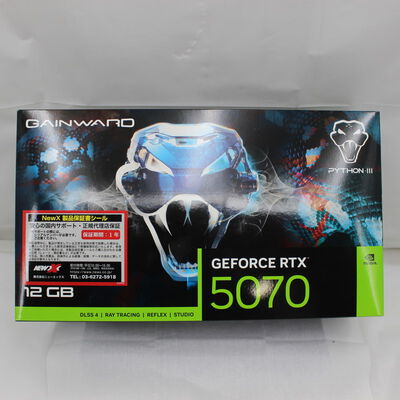 【通販センター】中古  GAINWARD GeForce RTX 5070 Python III NE75070019K9-GB2050T（RTX5070 12GB） 3480039787 