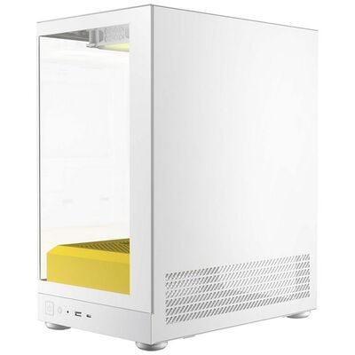 Okinos  Aqua UNO Yolk (MicroATX ガラス ホワイトイエロー) 