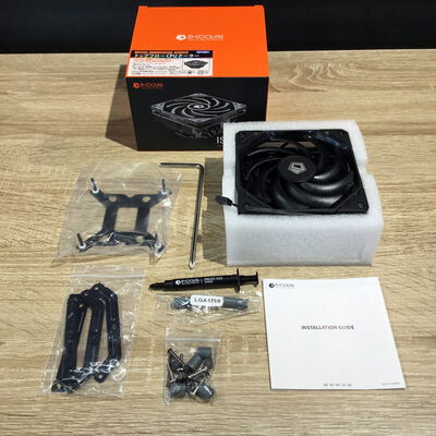 【松山環状枝松店】中古  ID-COOLING IS-55-BLACK(120mm 1150-1700 AM4-5) 4560001723 