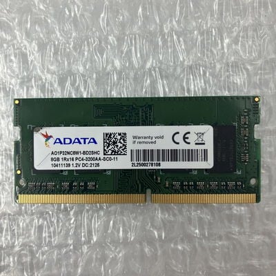 【秋葉原本店】中古  PC4-25600 8GB ノート用(DDR4-3200) 158771 
