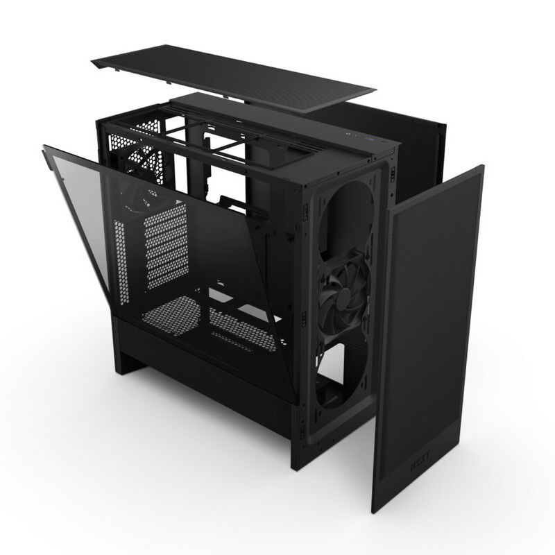 NZXT H5 Flow CC-H52FB-01 (E-ATX ガラス ブラック) ｜ パソコン