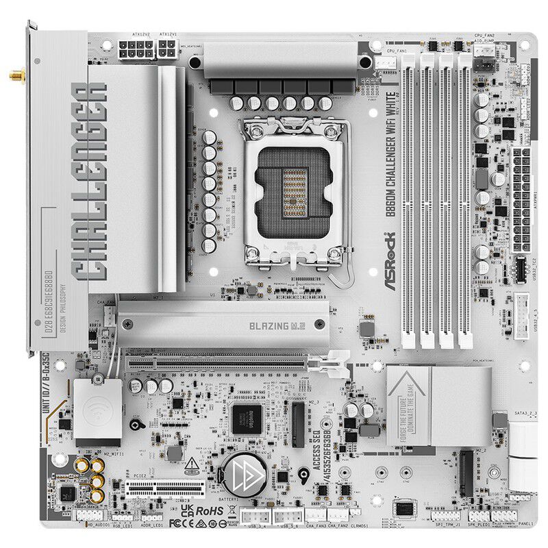 ASRock B860M Challenger WiFi White (B860 1851 MicroATX ホワイト