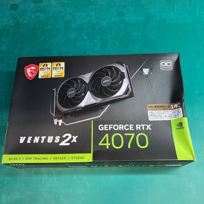 中古 MSI GeForce RTX 4070 VENTUS 2X 12G OC (RTX4070 12GB) 157129