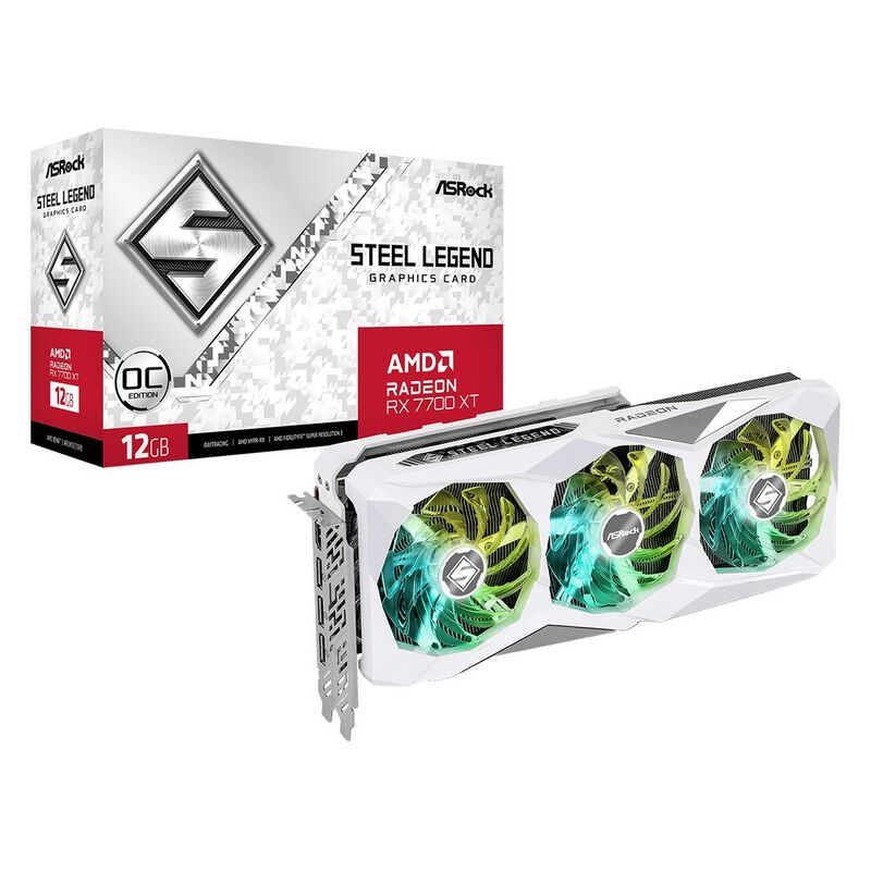 ASRock Radeon RX 7700 XT Steel Legend 12GB OC (RX7700XT SL