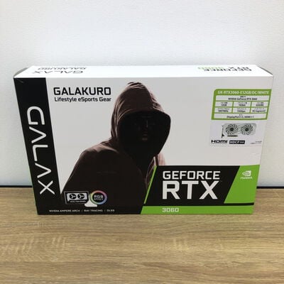 【津ラッツ店】中古  玄人志向 GK-RTX3060-E12GB/OC/WHITE (RTX3060 12GB) 144780 