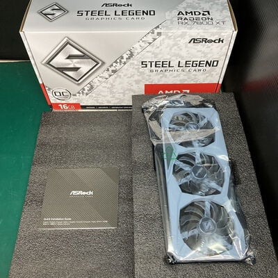 【広島店】中古  ASRock RX7800XT SL 16GO(RX7800XT Steel Legend OC) 3320004907 