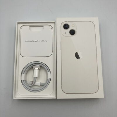 【新潟店】中古  【docomo版SIMフリー】Apple iPhone13 6.1インチ 128GB (スターライト) MLND3J/A 147321 