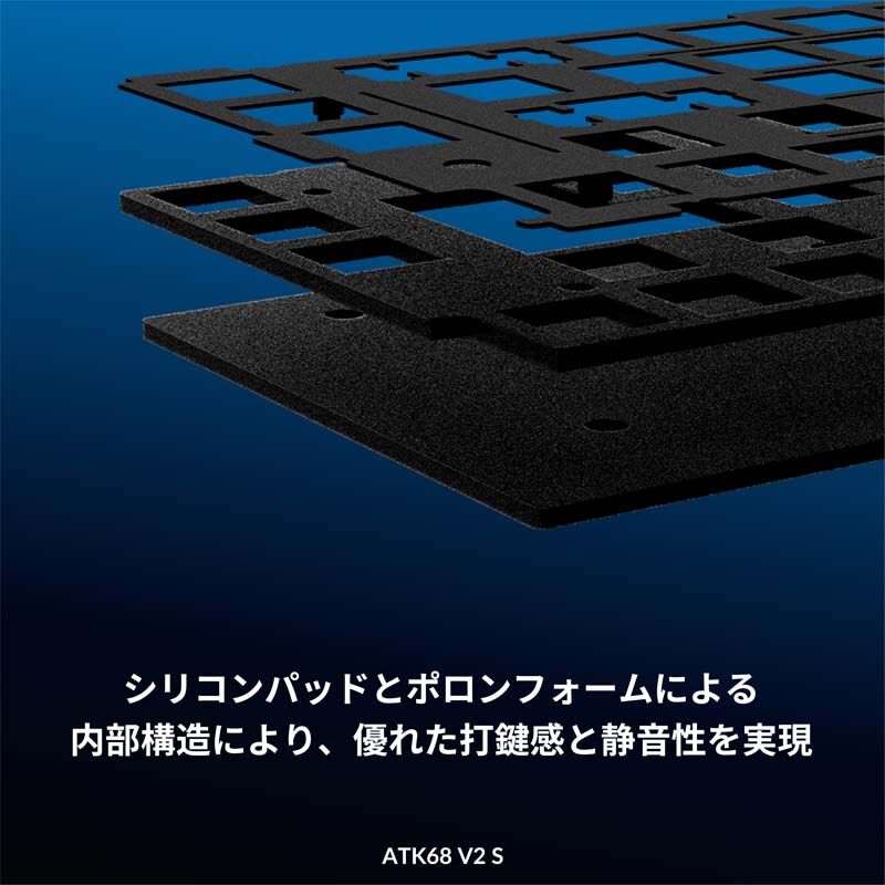 ATK ATK68 V2 S GlacierBlue (72039) ｜ パソコン通販のドスパラ【公式】