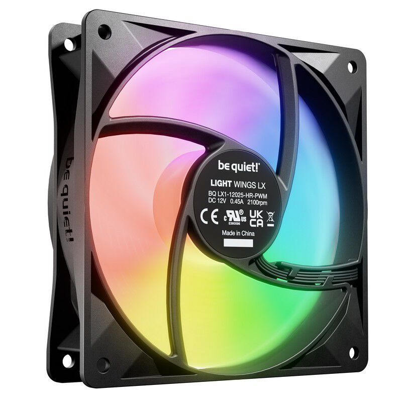 be quiet! LIGHT WINGS LX 120mm PWM HS 3-Pack BL124 (120mm ブラック