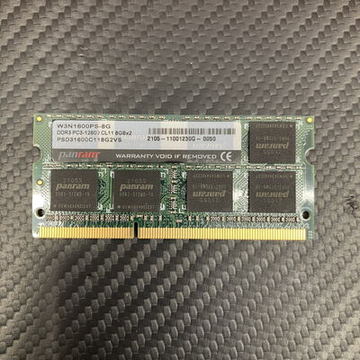 【富士青葉店】中古  CFD panram W3N1600PS-8G(PC3-12800 8GB SODIMM ノート用) 5070001606 