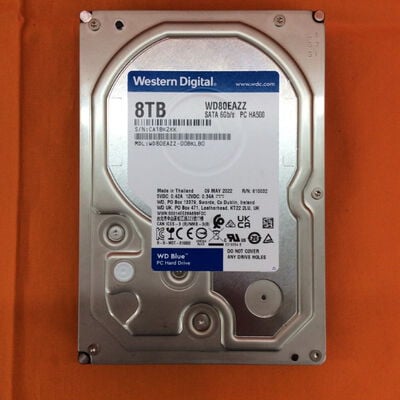 【なんば店】中古  W.D WD80EAAZ (SATA3 8TB 5640rpm 256MB) 3280020909 