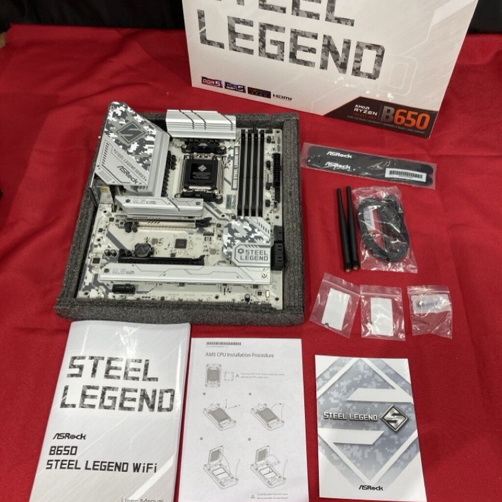 中古 ASRock B650 Steel Legend WiFi (B650 AM5 ATX) 168306 （308027