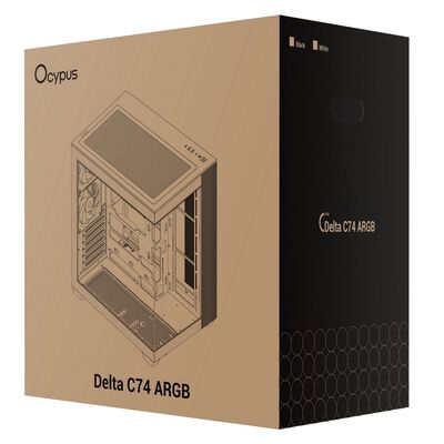 Ocypus  Delta C74 ARGB Delta-C74-BKD200XX-GL (ATX ガラス ブラック) 