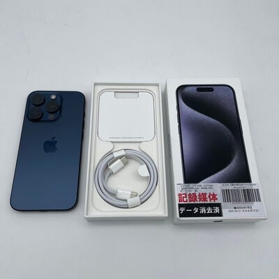 【大分店】中古  【国内版SIMフリー】Apple iPhone15 Pro 6.1インチ 256GB ブルーチタニウム MTUG3J/A 161230 