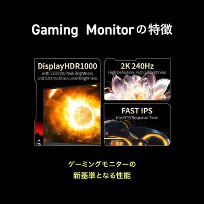 GRAPHT  GRT044-2724ML-BK (27インチワイド Mini LED 液晶モニター) 