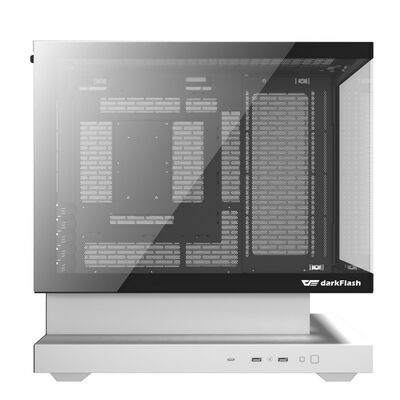 darkFlash  F1 F1-B&W-COMBO (MicroATX ガラスパネル ホワイト＆ブラック) 
