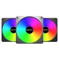 MONTECH  GF120R V2 ARGB Black 3 in 1 (3個パック ブラック リバースブレード) 