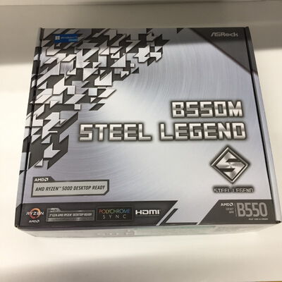 【千葉店】中古  ASRock B550M Steel Legend (B550 AM4 mATX DDR4) 142939 