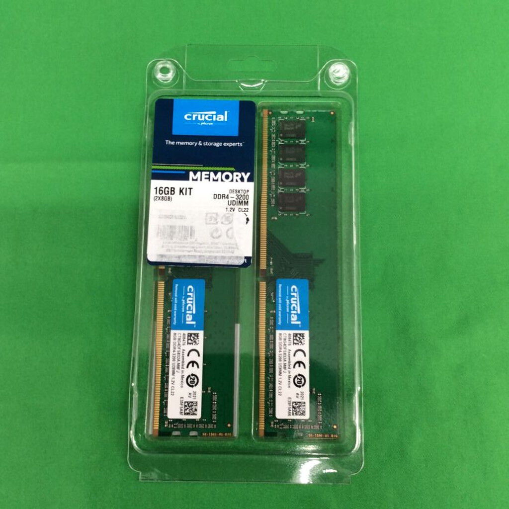 【中古】 crucial DDR4 8GB×2 メモリセット 中古 crucial CT2K8G4DFS832A (DDR4-3200 PC4-25600 8GB 2枚組